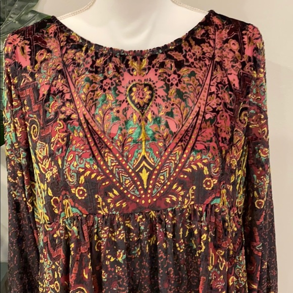 Last one!!!NWT Free People Velvet Minidress M cco$ - Picture 4 of 14